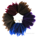Afro Curly Crochet Trenzas Cabello Fluffy Marley Braid